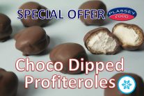 Special offer: Chocolate dipped Profiteroles