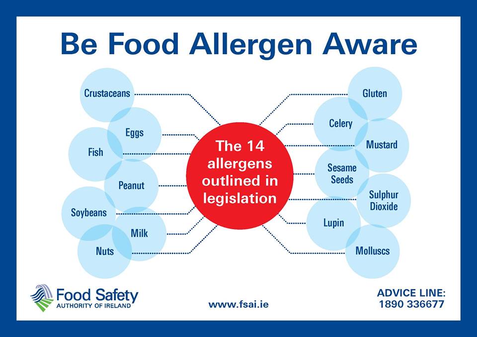 Plassey Food Allergens information